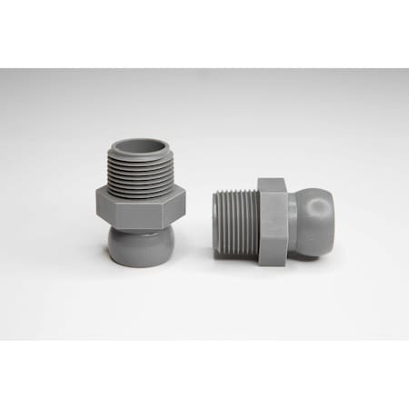 Snap-Loc Systems ™ 3/4 System Male Hose To Male Pipe Thread Connector 3/4 NPT Pac Of 4